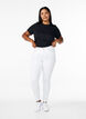 Super slim Amy jeans met hoge taille, White, Model image number 0