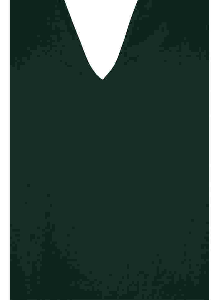 Viscose blouse met lange mouwen en smok, Scarab, Packshot image number 2