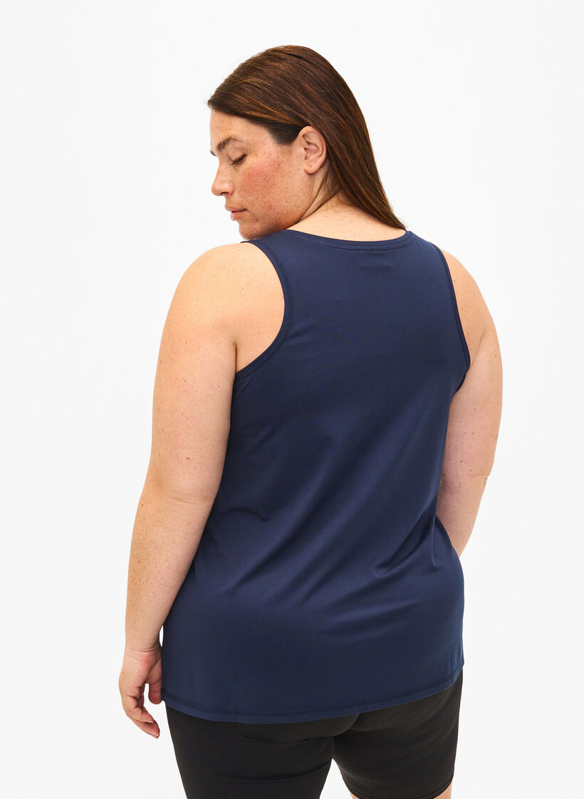 Trainingstop met ronde halslijn, Night Sky, Model image number 1