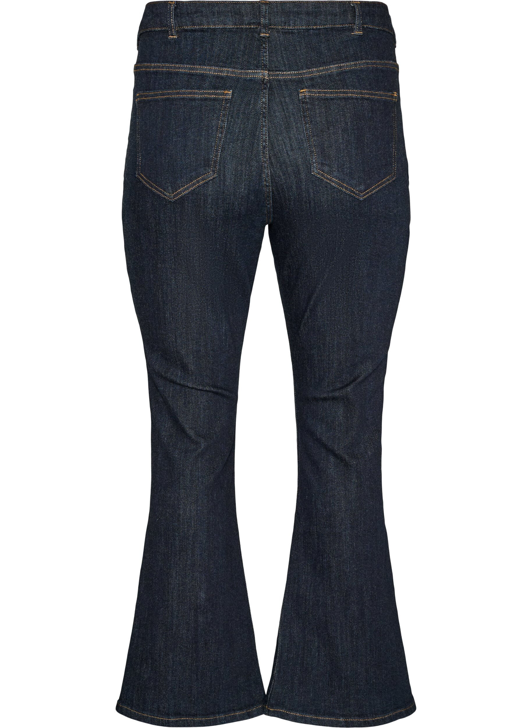 ZizziEllen bootcut jeans met hoge taille, Blauw, Packshot image number 1