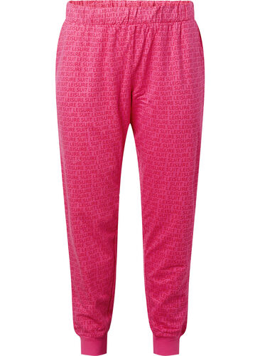 Sweatbroek met print en zakken, Hot Pink AOP, Packshot image number 0