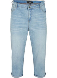7/8 jeans met hoge taille, Light blue denim