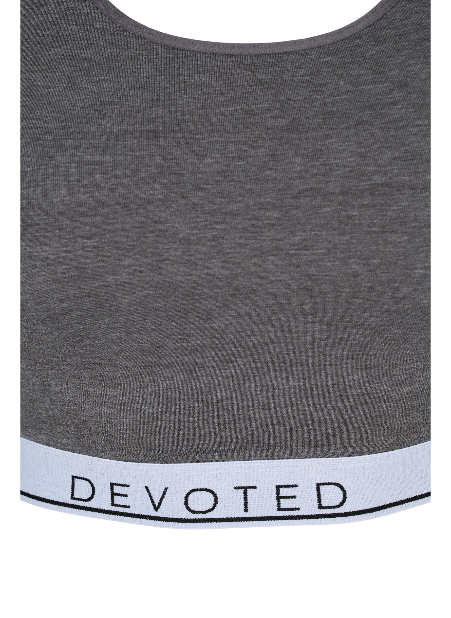 Zizzi Gemēleerde bh met verstelbare bandjes, Medium Grey Melange, Packshot image number 2