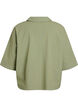 Losse blouse met kraag en 1/2 mouwen, Groen, Packshot image number 1