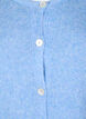Gebreide cardigan met wol en knoopsluiting, Della R. Blue Mel., Packshot image number 2