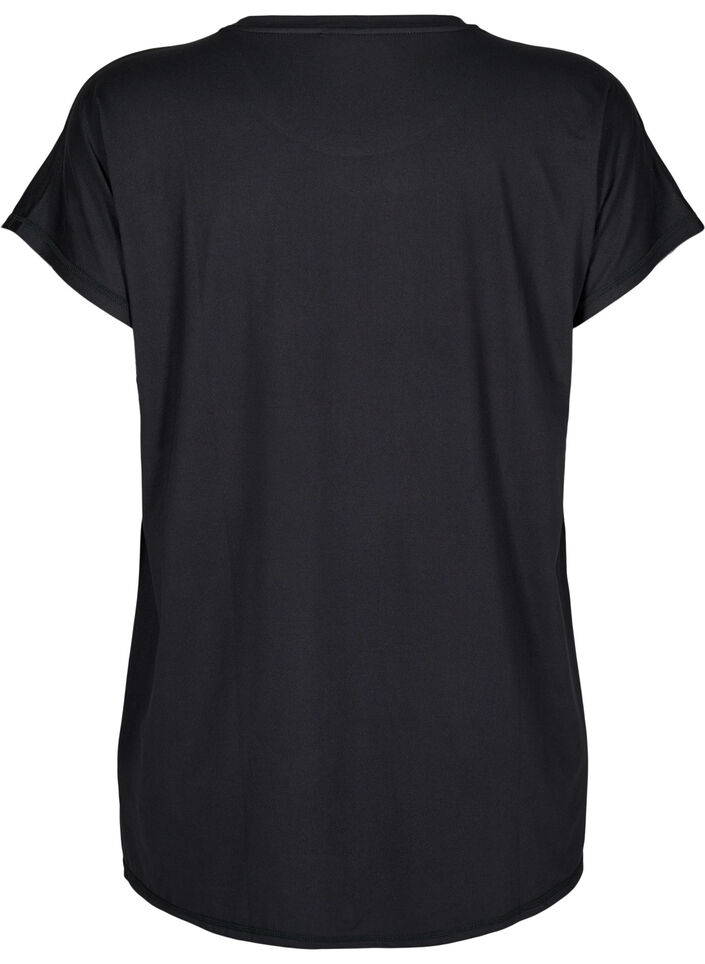 Lang trainings T-shirt, Zwart, Packshot image number 1