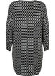 Jurk met V-hals en print, Black Graphic AOP, Packshot image number 1