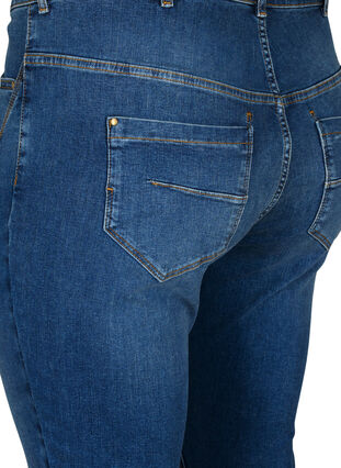 Super slanke Amy jeans met hoge taille, Blue denim, Packshot image number 3