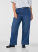 Wide fit Myra jeans met hoge taille, Blauw, Model image number 2