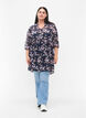 Tuniek met bloemenprint en lurex, Blue Small Fl. AOP, Model image number 2