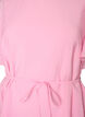Enkellange jurk met vlindermouwen en strikceintuur, Roze, Packshot image number 2