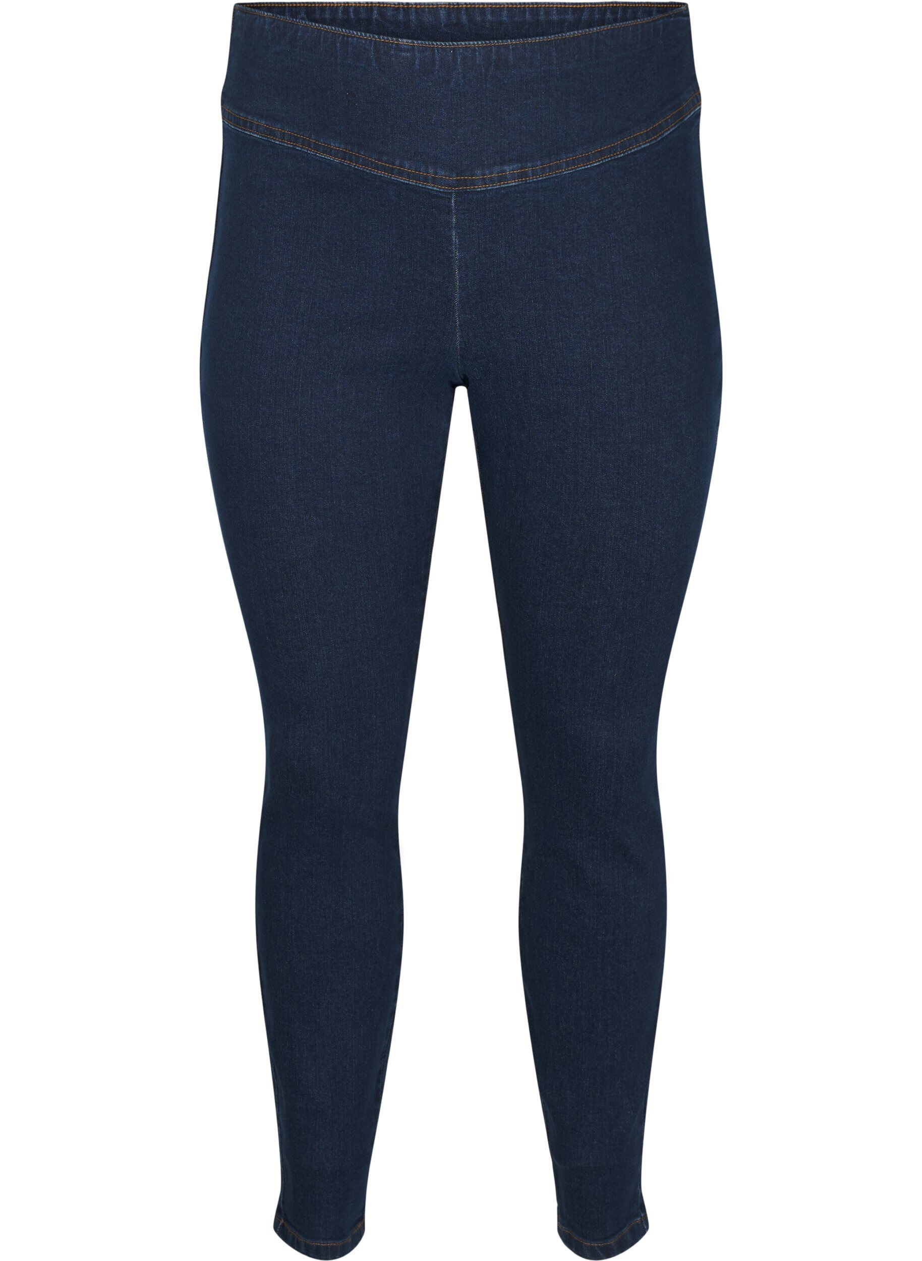 Rekbare jeggings met een hoge taille