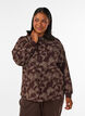 Hoodie met all-overprint, Bruin, Model image number 0