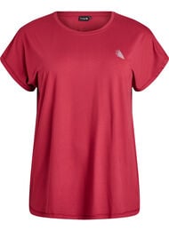 Effen gekleurd trainingsshirt, Rood