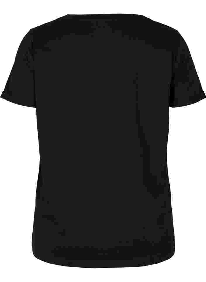 Trainingsshirt met print, Black More Action, Packshot image number 1