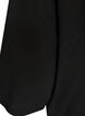 Gebreide blouse van een viscosemix met col, Zwart, Packshot image number 3