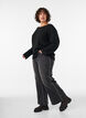 Wide fit jeans met verticale denimdetails, Grijs, Model image number 2