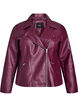 Imitatieleer bikerjack, Rood, Packshot image number 0