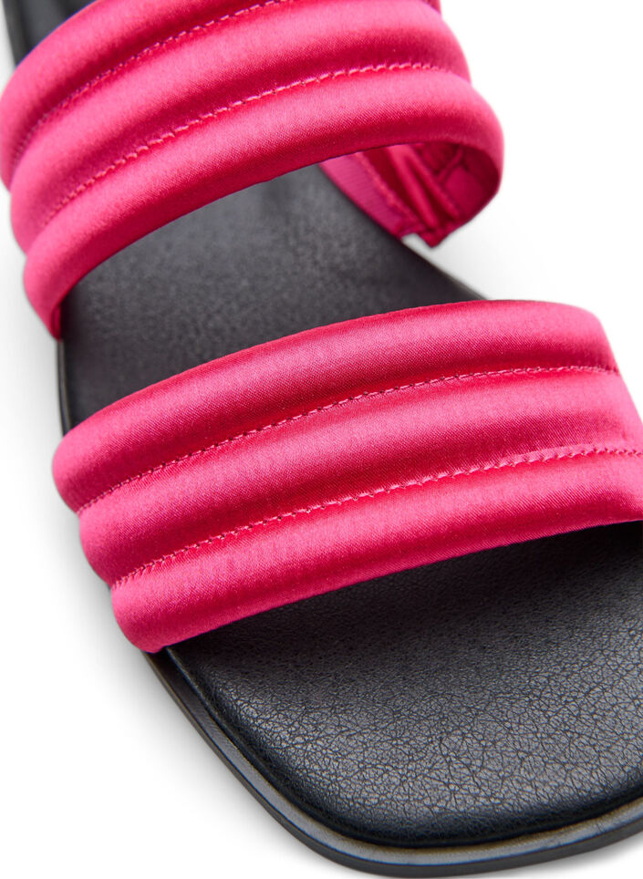 Sandaal met gewatteerde bandjes, Roze, Packshot image number 3