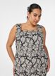 Zomerjurk met brede bandjes, Zwart, Model image number 2