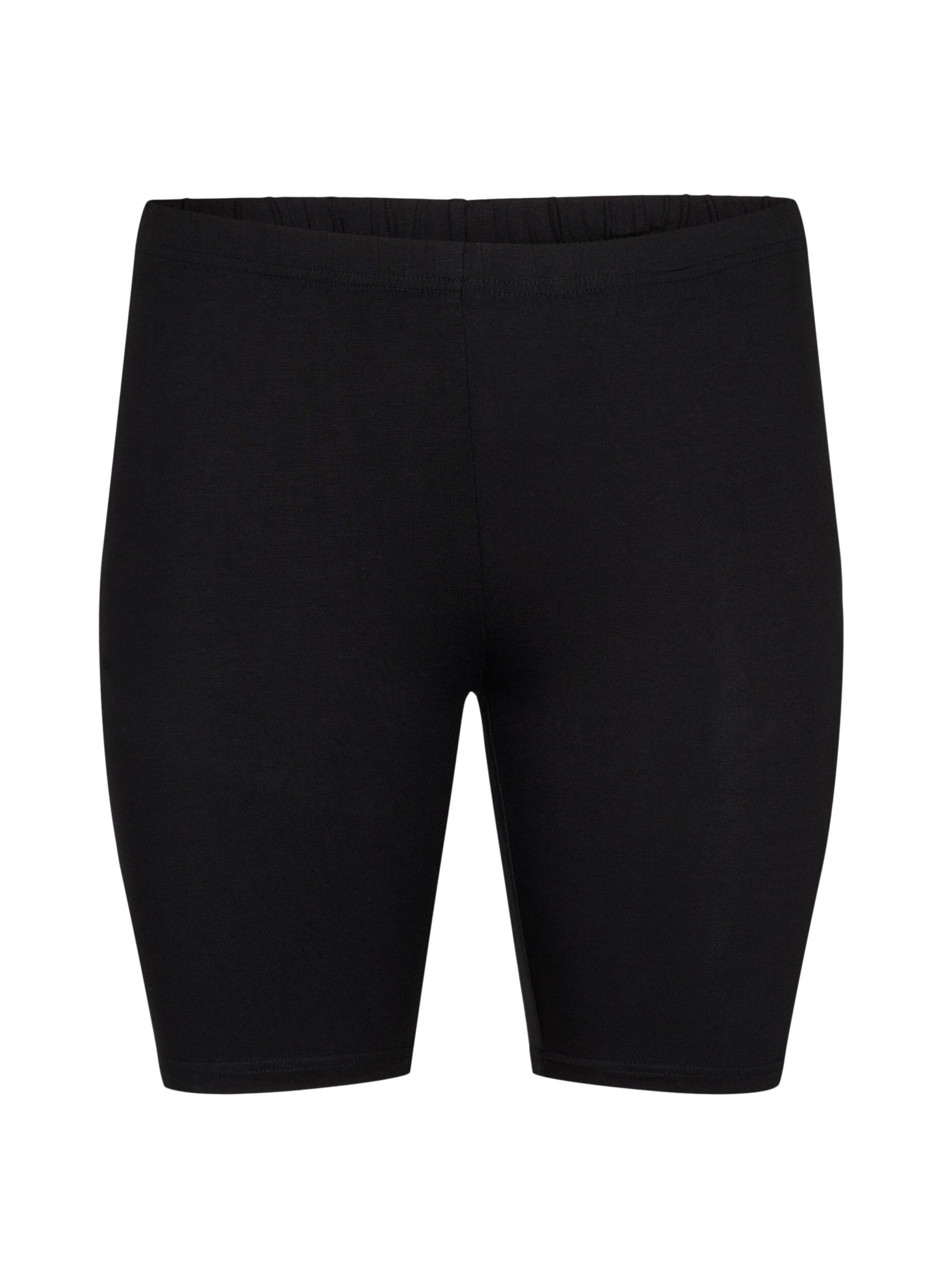 Zizzi2-pack viscose fietsbroek, Zwart, Packshot image number 3