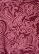 Korte katoenen jurk met een elastische zoom en lange mouwen, Donker Bordeaux, Packshot image number 2