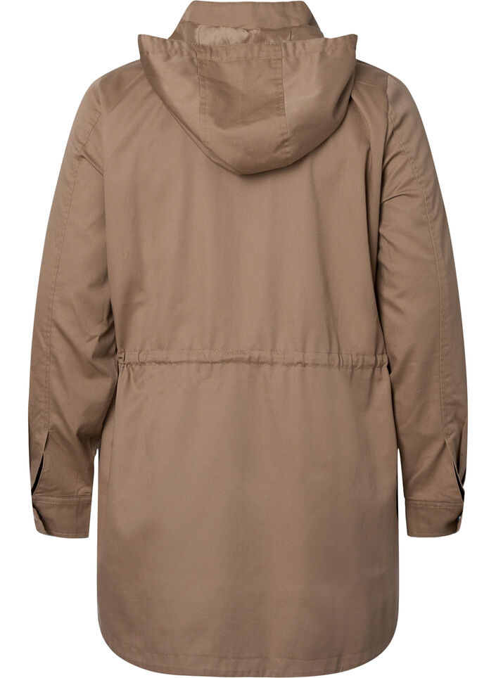 Lange parka met capuchon en zakken, Amphora, Packshot image number 1