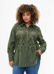 Katoenen overhemd met broderie anglaise, Thyme, Model image number 0