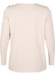 Blouse met decoratieve knopen, Beige, Packshot image number 1