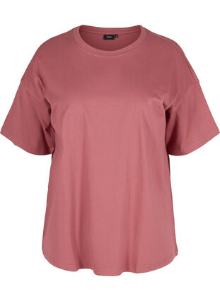 Katoenen t-shirt met korte mouwen, Deco Rose, Packshot image number 0