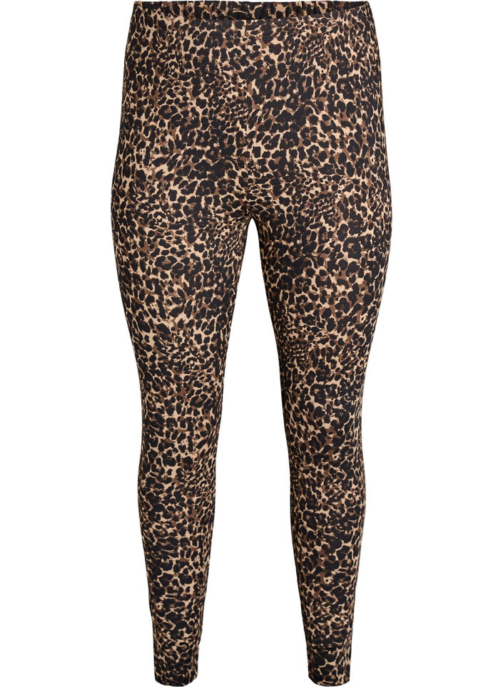 2-pack lange leggings met een normale taille, Zwart, Packshot image number 2
