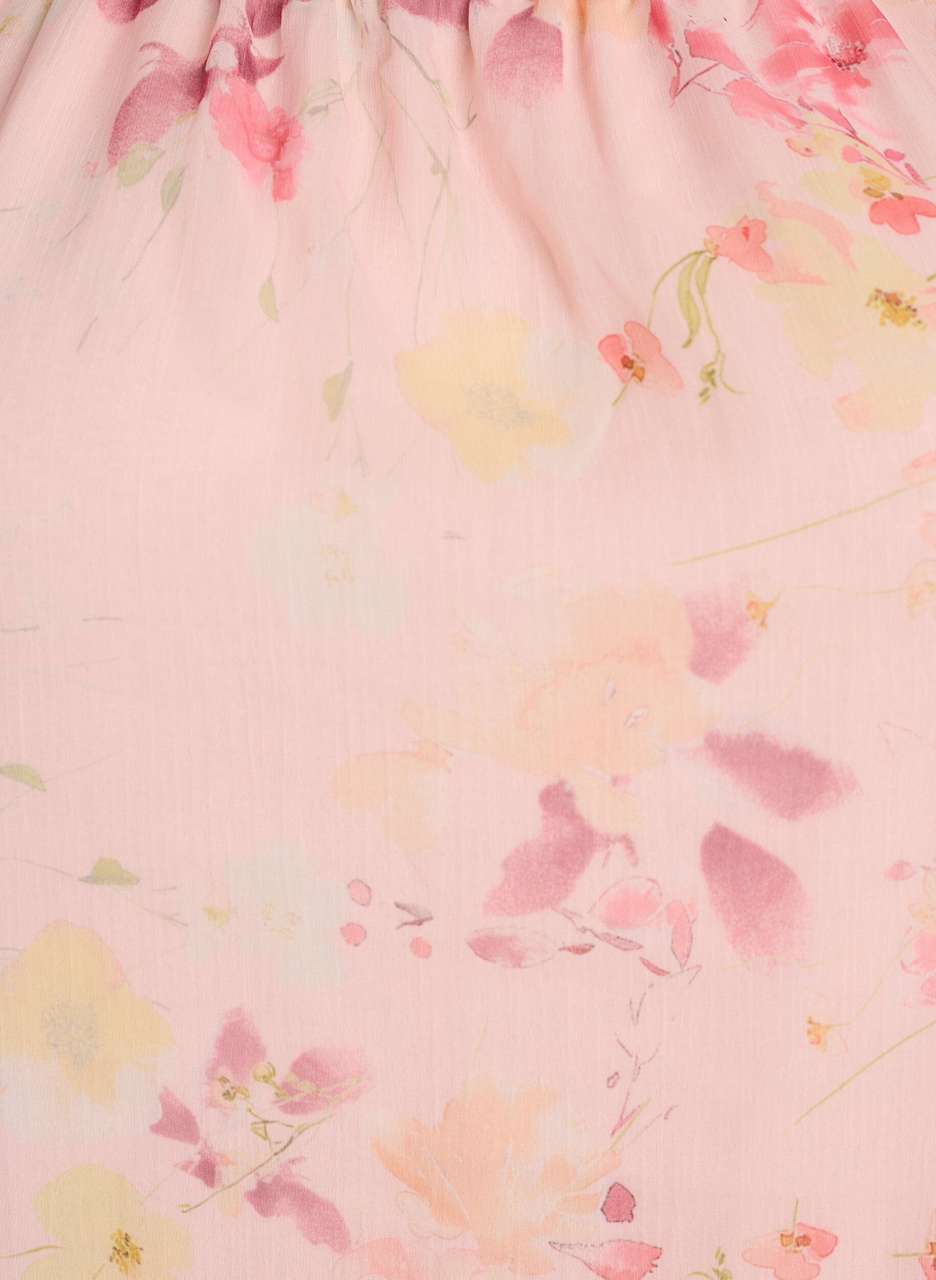 Zizzi Blouse met bloemenprint en luchtige mouwen, Oranje, Packshot image number 2