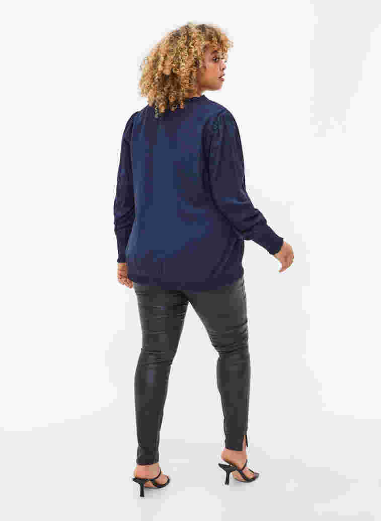 Gecoate legging met split, Black, Model image number 1