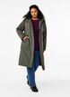 Parka jas met kap en verstelbare taille, Black Olive, Model image number 1