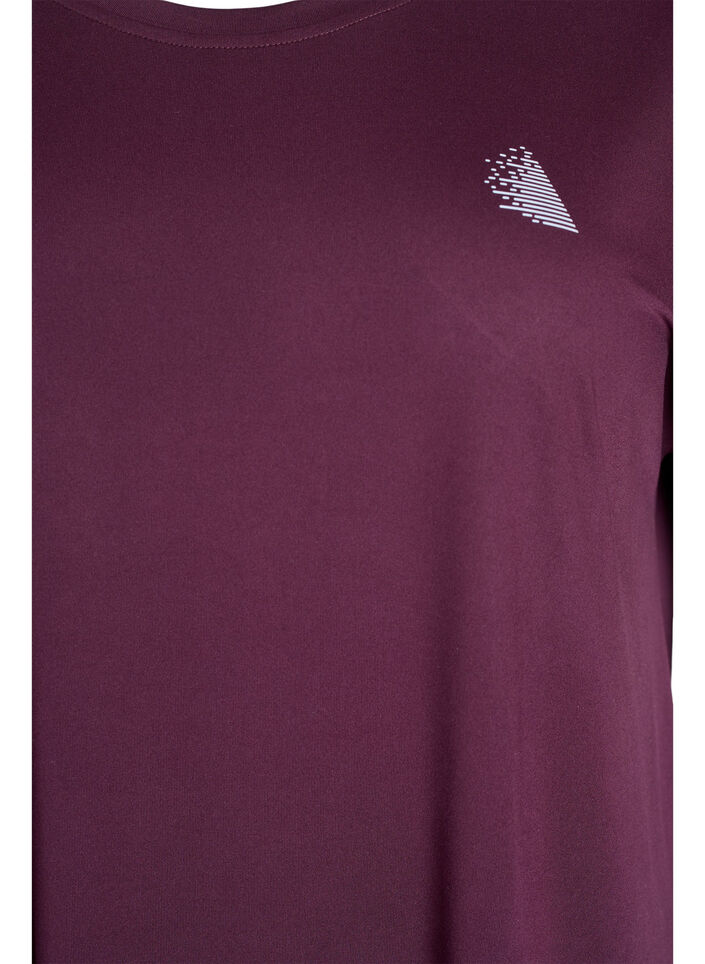 Lang workout T-shirt, Rood, Packshot image number 2
