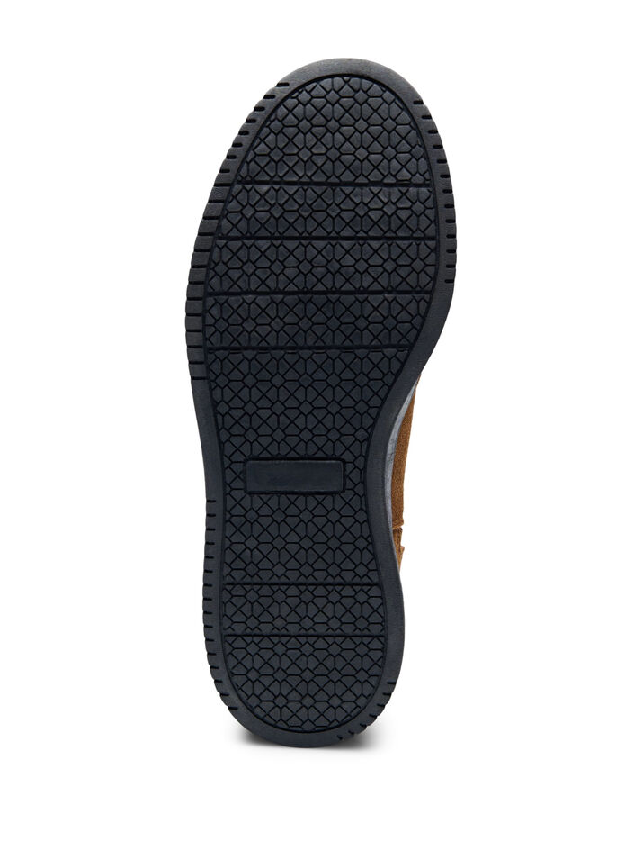 Korte suède laars met wijde pasvorm, Tobacco Brown, Packshot image number 5