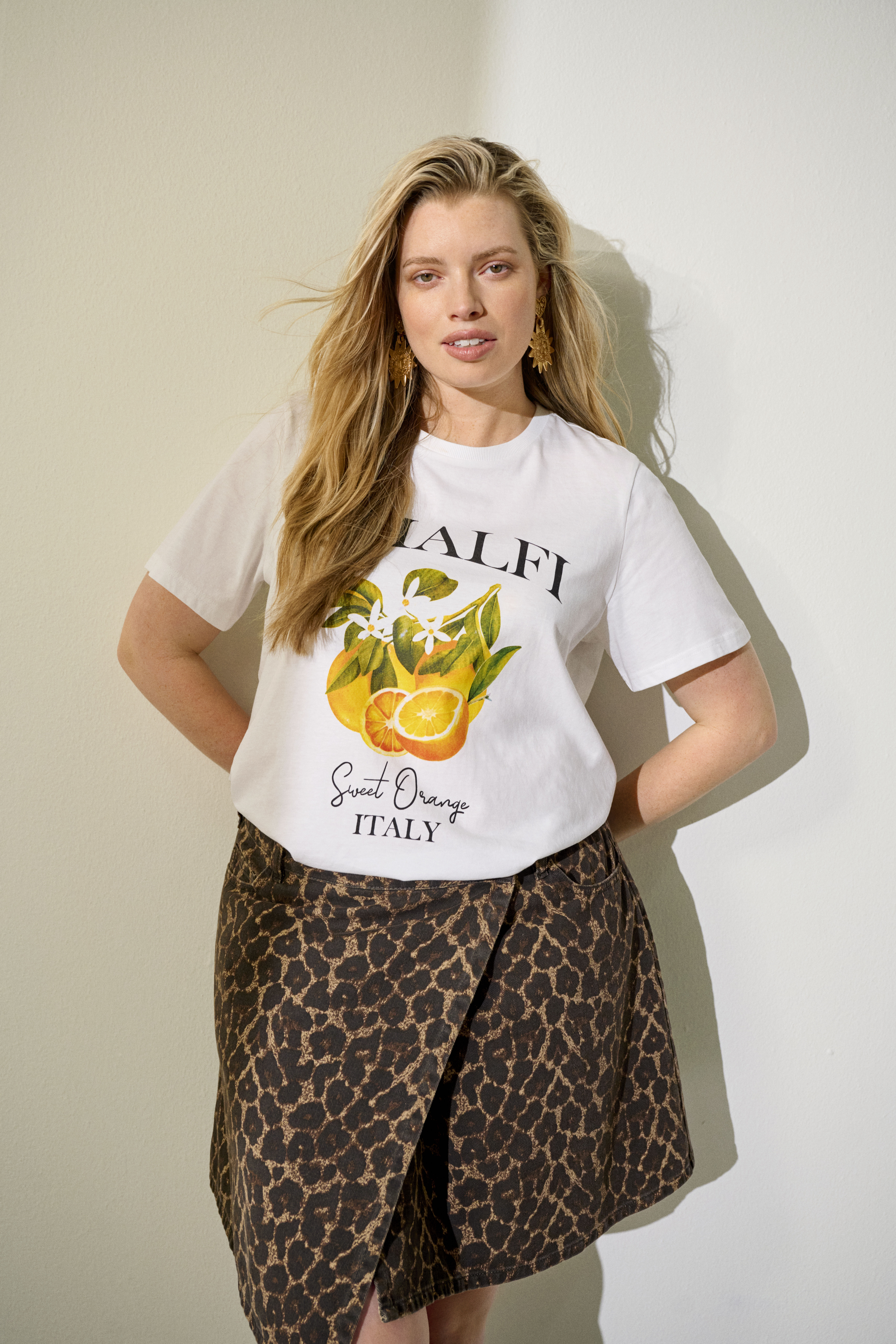 Zizzi Leo denim rok, , Model