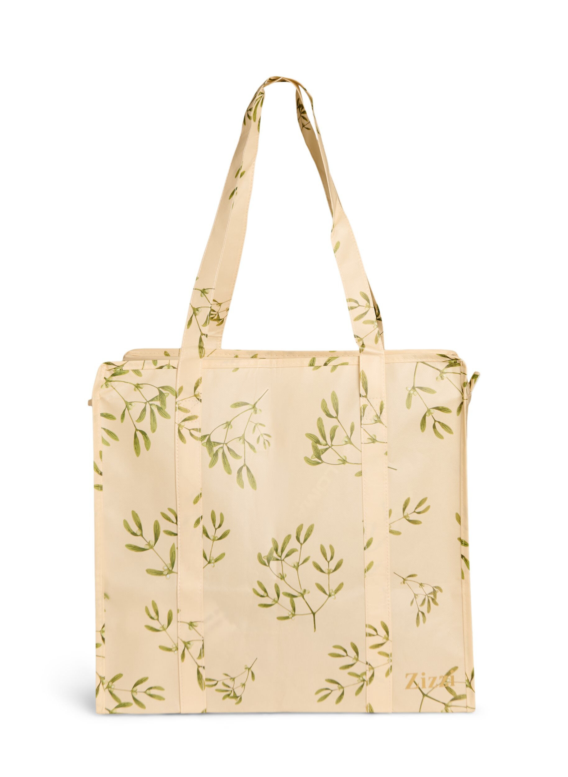 Zizzi Shoppingtas met ritssluiting, Beige, Packshot image number 0