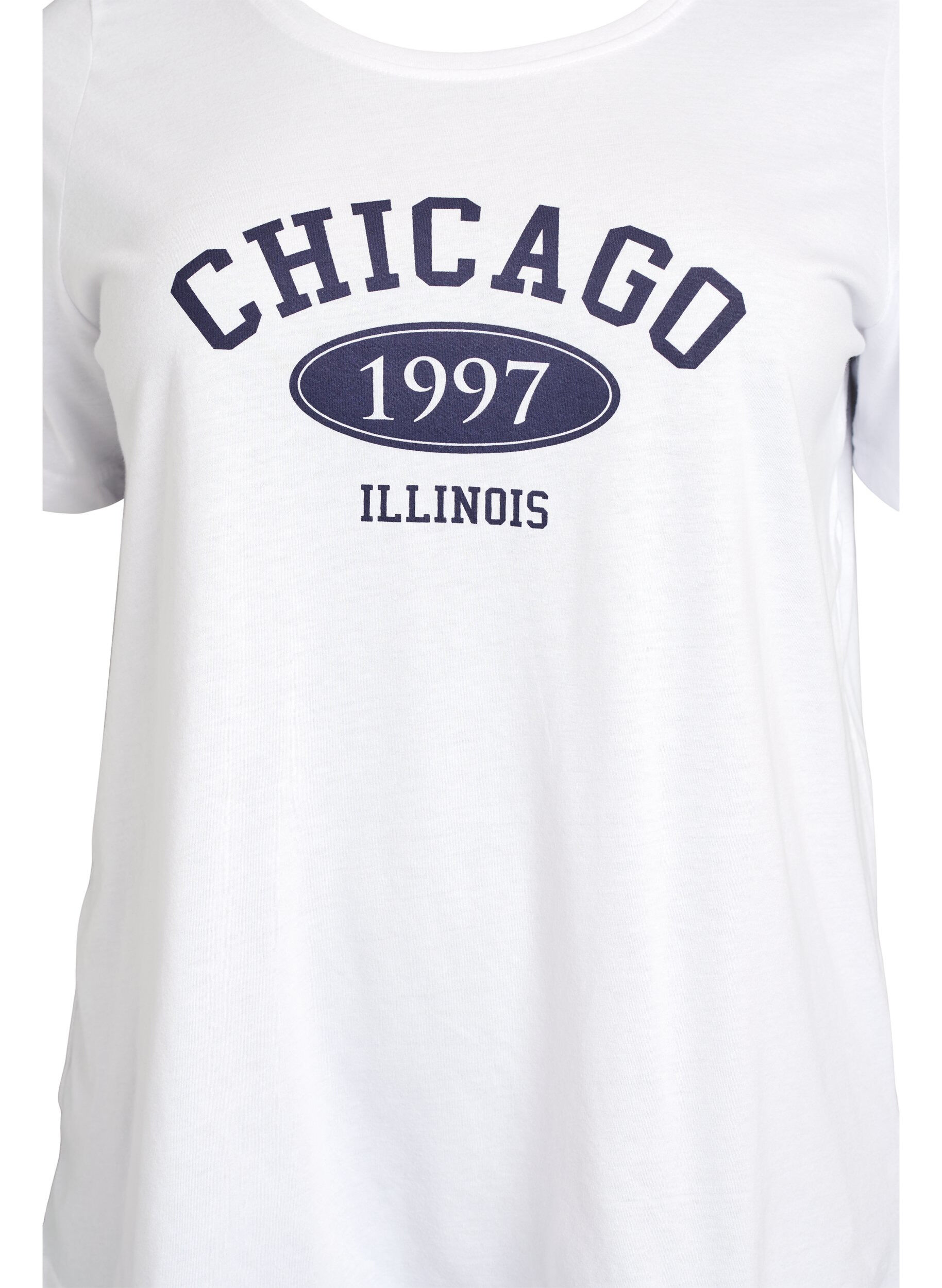 Zizzi FLASH - T-shirt met motief, Wit, Packshot image number 2