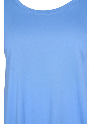 T-shirt met korte mouwen en verstelbare onderkant, Ultramarine, Packshot image number 2