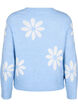 Gebreide blouse met bloemen, Della R. Blue Comb, Packshot image number 1