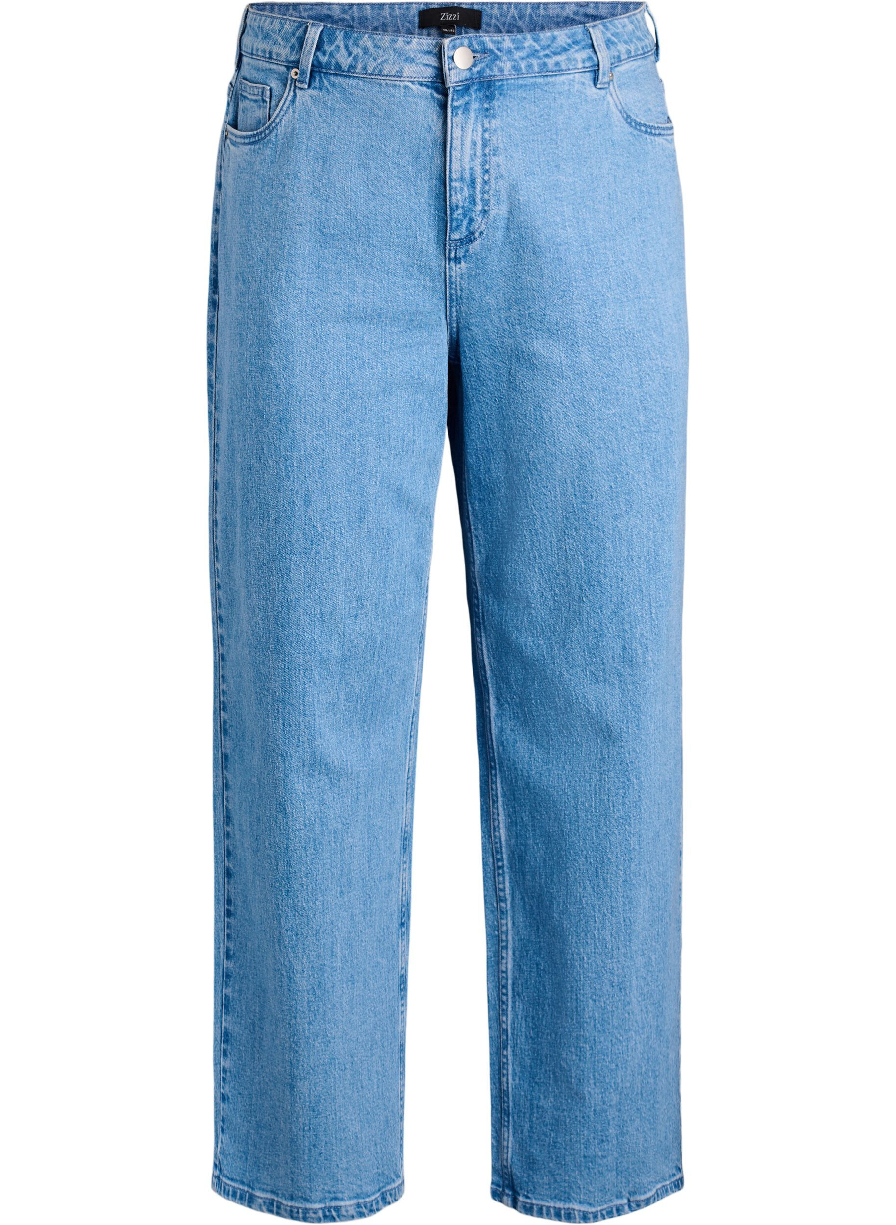 Wide-leg jeans met hoge taille