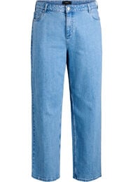 Wide-leg jeans met hoge taille, Blauw