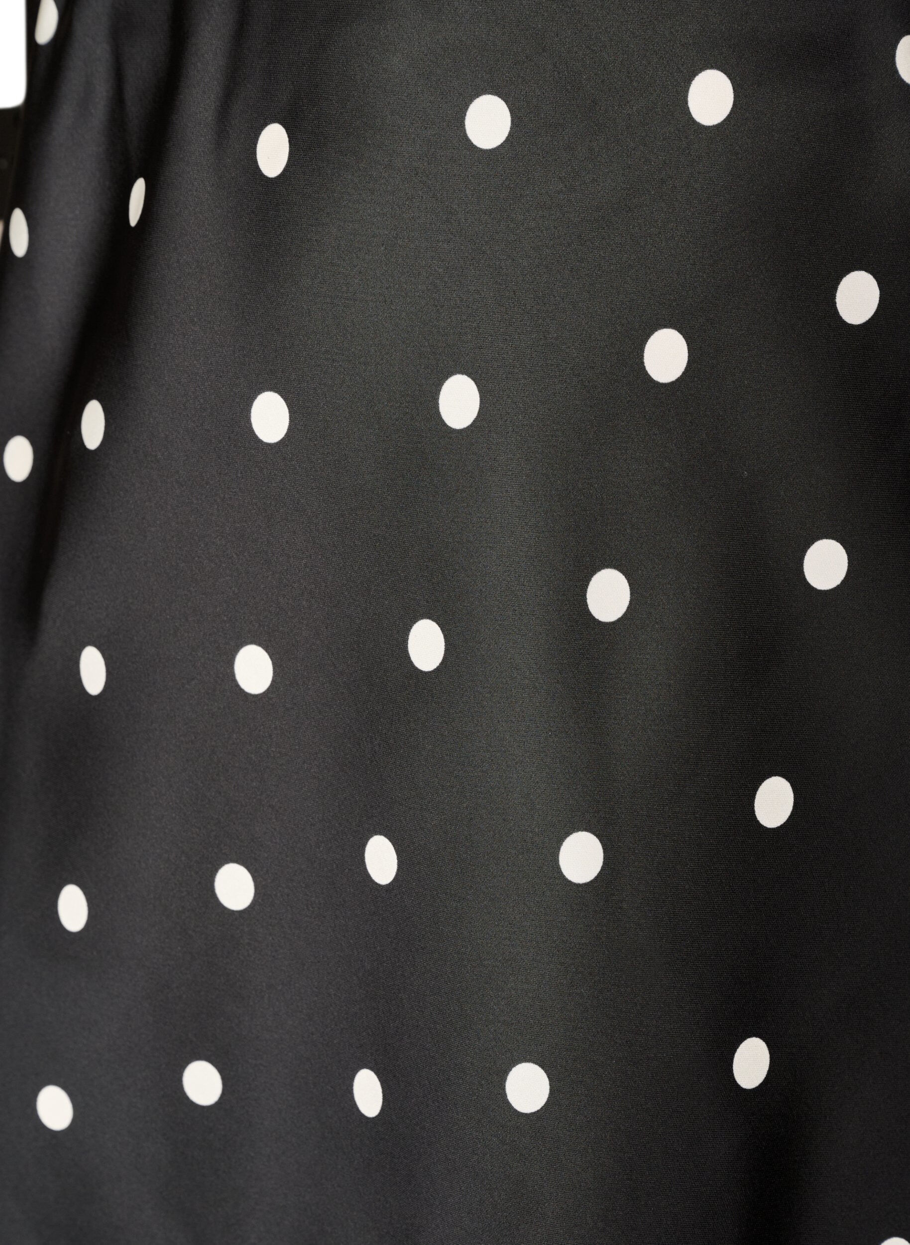 ZizziSatijnen midi rok, Zwart, Packshot image number 2