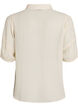 Blouse in seersucker met strikkoord, Beige, Packshot image number 1