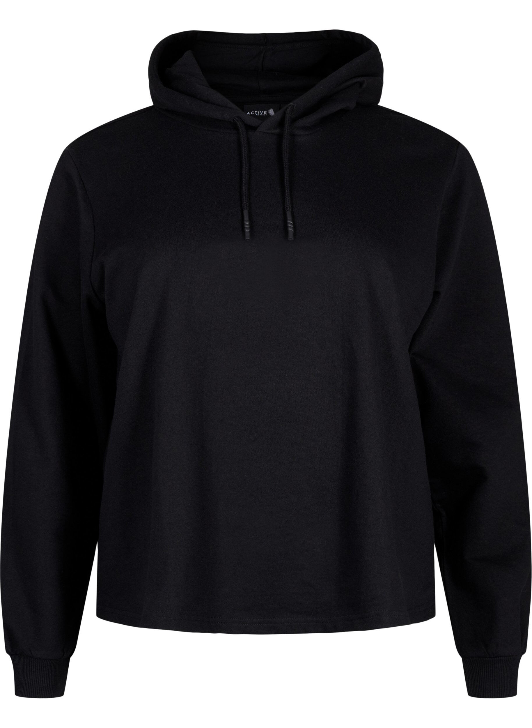 Zizzi Sweat hoodie, Black, Packshot image number 0