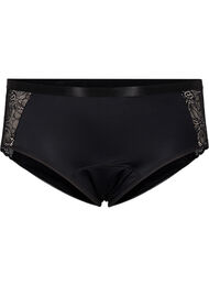 Menstruatie slipje met kant en normale taille, Black