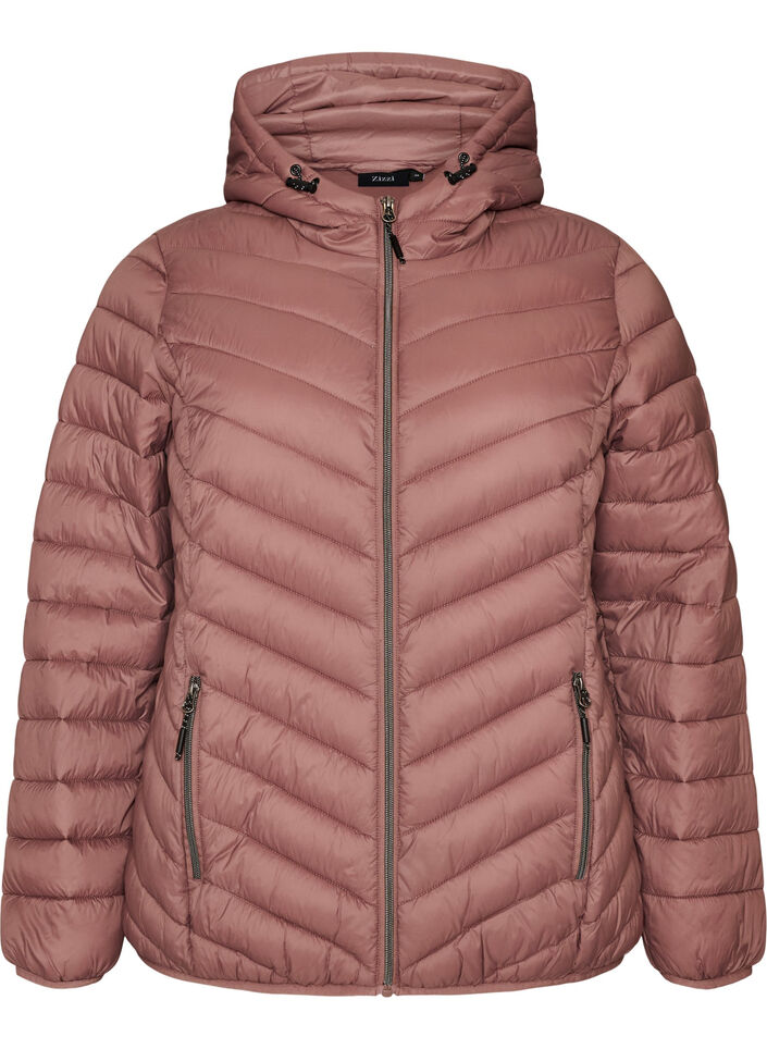 Lichtgewicht jas met capuchon, Roze, Packshot image number 0