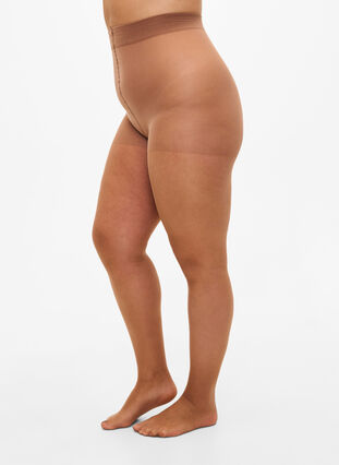 Zongebruinde huidskleur panty in 25 denier, Nude, Model image number 0