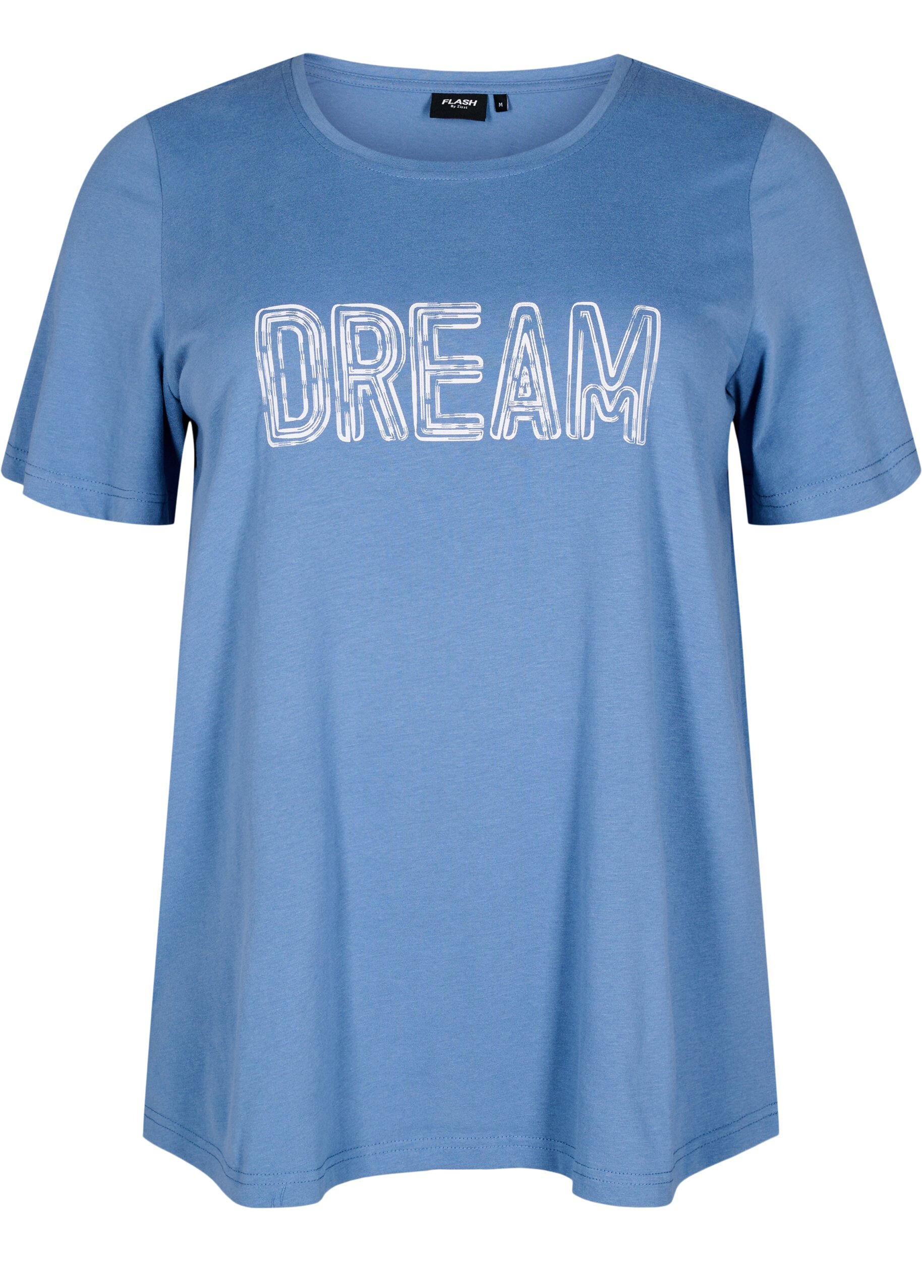 Zizzi FLASH - T-shirt met motief, Blauw, Packshot image number 0
